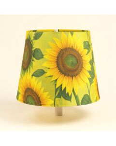 Sunflower Collection 7 '' H X 10 '' W Fabric Empire Lamp Shade ( Uno ) In Yellow/Green (synthetic illustration; no displayed measurements)