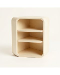 Pine Bend Empty Mug-Storage Cabinet Insert - Ivory (synthetic illustration; no displayed measurements)
