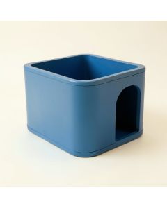 River Canyon Empty Furniture-Style Litter Enclosure - Blue (synthetic illustration; no displayed measurements)