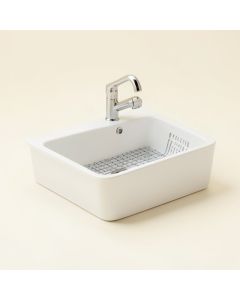 30 '' W X 20 '' L Farmhouse Kitchen Sink With Sink Grid And Basket Strainer (synthetic illustration; no displayed measurements)