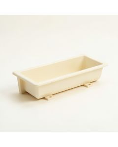 Juniper Brook Empty Railing Planter With Integral Brackets - Cream (synthetic illustration; no displayed measurements)