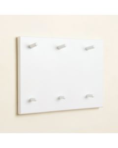 Flint Bend Empty Wall-Mounted Tool Organizer Panel - White (synthetic illustration; no displayed measurements)