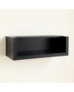 Slate Canyon Wall-Mounted Shelf - Black (synthetic illustration; no displayed measurements)