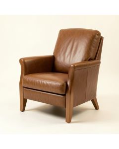 31 '' Wide Leather Match Club Chair (synthetic illustration; no displayed measurements)