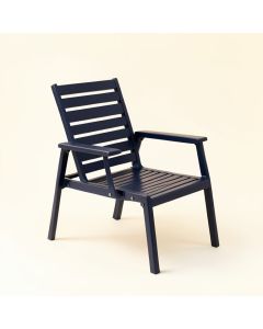 Oak Dale Outdoor Lounge Chair - Navy (synthetic illustration; no displayed measurements)