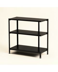Rowan Edge Desktop Shelving Unit - Black (synthetic illustration; no displayed measurements)