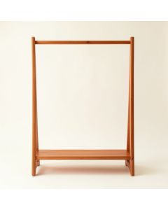Pine Branch Empty Garment Rack - Terracotta (synthetic illustration; no displayed measurements)