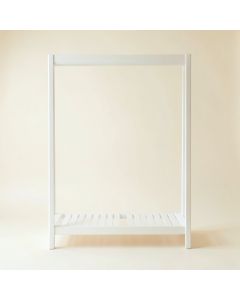 Laurel Bend Empty Garment Rack - White (synthetic illustration; no displayed measurements)