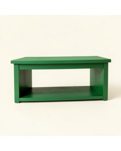 Pine Crest Narrow Outdoor Storage Bench - Green (synthetic illustration; no displayed measurements)
