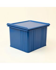 Cedar Bridge Closed Outdoor Storage Box - Blue (synthetic illustration; no displayed measurements)