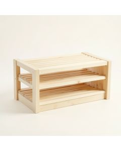Flint Canyon Shoe Storage Bench - Ivory (synthetic illustration; no displayed measurements)