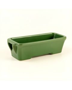 Heath Branch Empty Railing Planter With Integral Brackets - Green (synthetic illustration; no displayed measurements)