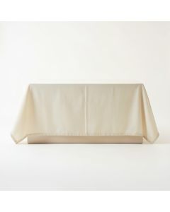 Ash Bend Flat Bed Sheet - Cream (synthetic illustration; no displayed measurements)