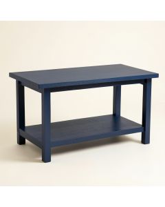 Maple Crest Empty Workshop Workbench - Navy (synthetic illustration; no displayed measurements)