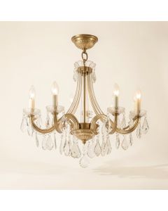 Zak 5 - Light Shaded Classic / Traditional Chandelier (synthetic illustration; no displayed measurements)