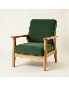 River Falls Upholstered Armchair - Green (synthetic illustration; no displayed measurements)