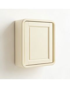 River Crest Wall-Mounted Entry Cabinet - Cream (synthetic illustration; no displayed measurements)