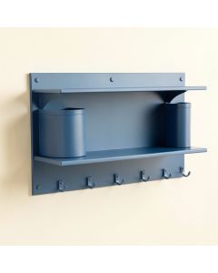 Sage Bend Wall-Mounted Entryway Organizer Shelf - Blue (synthetic illustration; no displayed measurements)