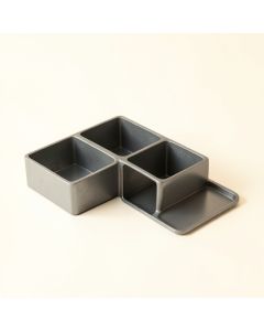Juniper Arc Empty Coffee-Station Organizer - Gray (synthetic illustration; no displayed measurements)