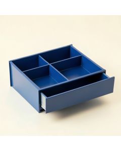 Harbor Bluff Empty Coffee-Station Organizer - Blue (synthetic illustration; no displayed measurements)