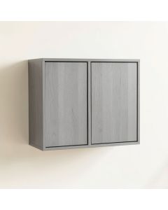 Cliff Bridge Wall-Mounted Entry Cabinet - Gray (synthetic illustration; no displayed measurements)