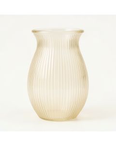 Reed Crest Empty Decorative Vase - Cream (synthetic illustration; no displayed measurements)