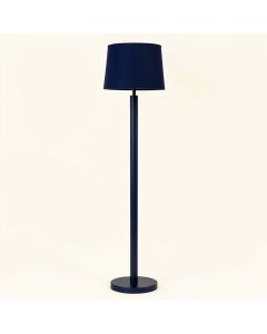 Holly Canyon Floor Lamp With A Plain Fabric Shade - Navy (synthetic illustration; no displayed measurements)