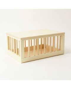 Cedar Dale Empty Furniture-Style Pet Crate - Cream (synthetic illustration; no displayed measurements)