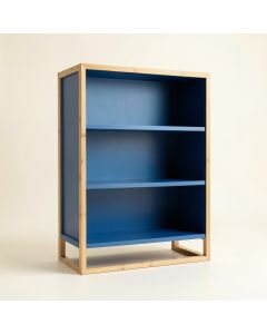 Vale Bend Freestanding Bookcase - Blue (synthetic illustration; no displayed measurements)