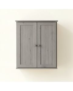 Rowan Arc Wall-Mounted Laundry Cabinet - Gray (synthetic illustration; no displayed measurements)