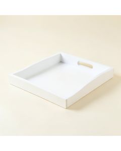 Field Branch Serving Tray - White (synthetic illustration; no displayed measurements)