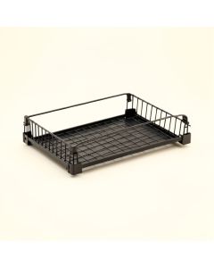Wren Canyon Empty Under-Desk Cable Tray - Black (synthetic illustration; no displayed measurements)