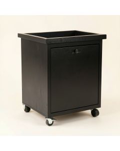 Moss Dale Empty Rolling Workshop Cart - Black (synthetic illustration; no displayed measurements)