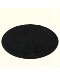 Reed Branch Round Area Rug - Black (synthetic illustration; no displayed measurements)