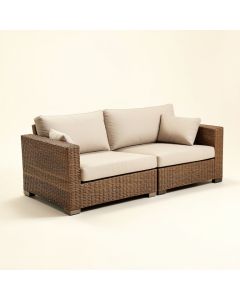 Elija Outdoor 2 Piece Sofa Seating Group With Cushions (synthetic illustration; no displayed measurements)