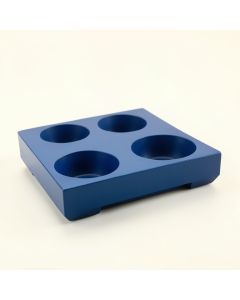 Briar Bend Pet Feeding Stand With Two Plain Empty Bowls - Blue (synthetic illustration; no displayed measurements)