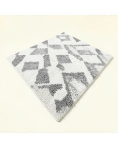 Perras Geometric Shag White/Gray Area Rug (synthetic illustration; no displayed measurements)