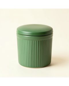 Reed Branch Storage Canister With Lid - Green (synthetic illustration; no displayed measurements)