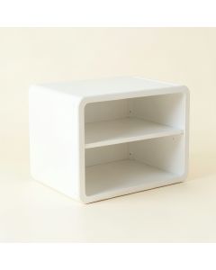 Dune Arc Low Toy Storage Unit - White (synthetic illustration; no displayed measurements)