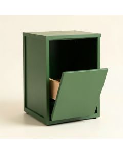 Holly Brook Freestanding Pull-Out Hamper Cabinet - Green (synthetic illustration; no displayed measurements)