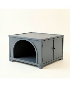Vale Bend Empty Furniture-Style Litter Enclosure - Gray (synthetic illustration; no displayed measurements)