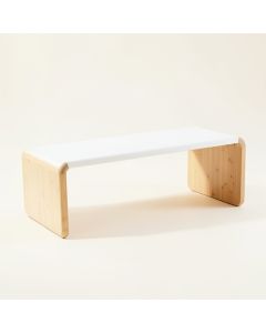 Stone Branch Indoor Bench - White (synthetic illustration; no displayed measurements)