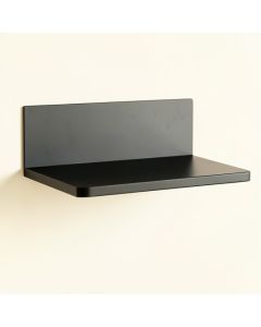 Birch Crest Wall-Mounted Shelf - Black (synthetic illustration; no displayed measurements)