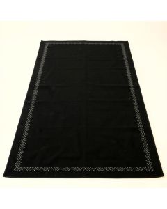 Fern Bluff Rectangular Area Rug - Black (synthetic illustration; no displayed measurements)