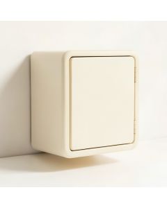 Oak Bridge Wall-Mounted Laundry Cabinet - Cream (synthetic illustration; no displayed measurements)