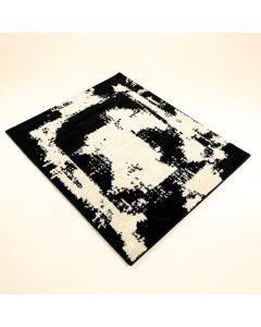 Abstract Black/Ivory Area Rug (synthetic illustration; no displayed measurements)