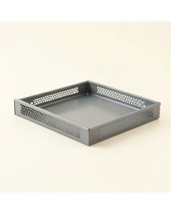 Dune Dale Empty Under-Desk Cable Tray - Gray (synthetic illustration; no displayed measurements)