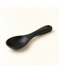 Meadow Arc Cooking Spoon - Black (synthetic illustration; no displayed measurements)