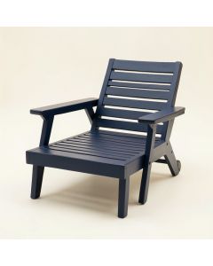 Sage Arc Outdoor Lounge Chair - Navy (synthetic illustration; no displayed measurements)