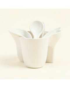 Drew Derose Designs Rooster 5-Pieces Measuring Spoon Set (synthetic illustration; no displayed measurements)